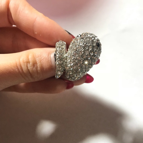 Bling Bling Big Snake Rhinestone Ring - Picture 2 of 3